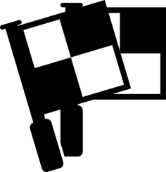 Checkered Flags Outline Svg File, Free Vectors File